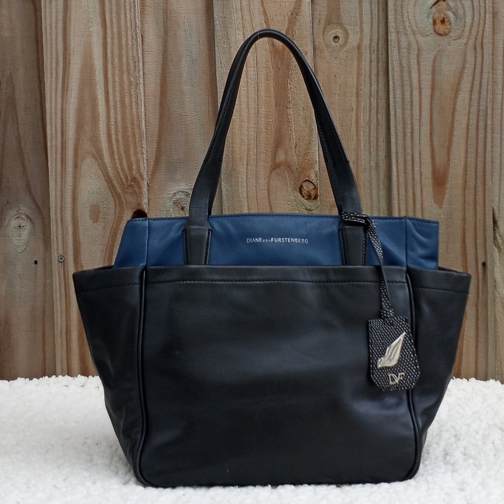 Diane Von Furstenberg Blue/Black Bag